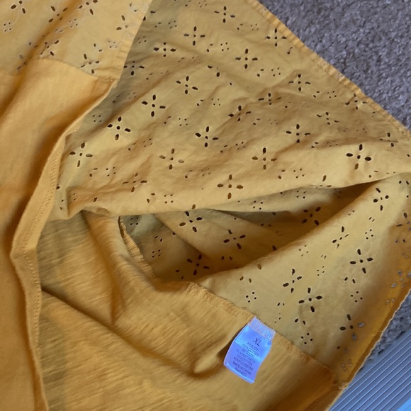 Jason Maxwell women’s sleeveless eyelet shirt xl - Picture 7 of 9